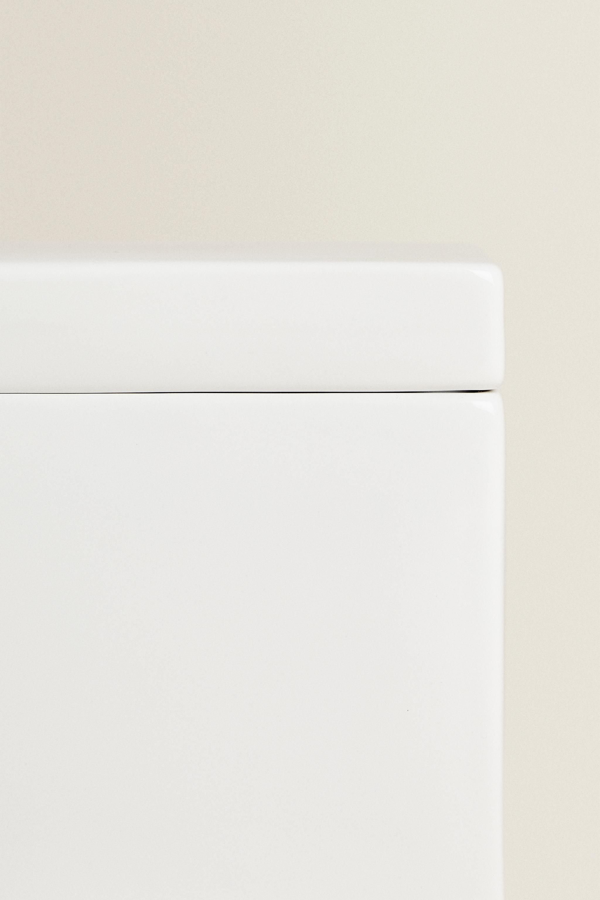 POT DE RANGEMENT SALLE DE BAIN FAÏENCE BLANCHE